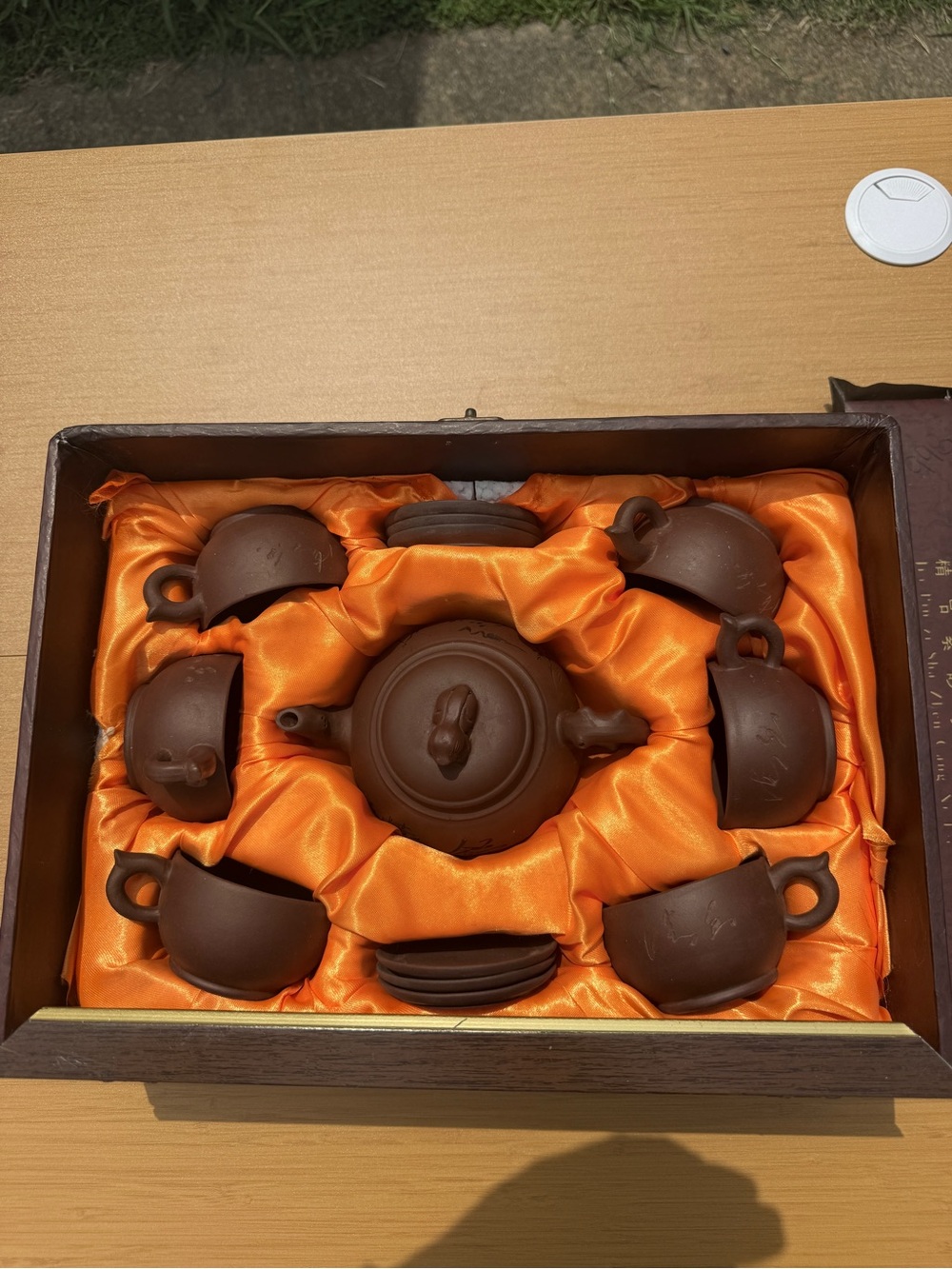 Yixing Zisha Teapot Set Chinese Yixing Sand Clay Tea Set.
